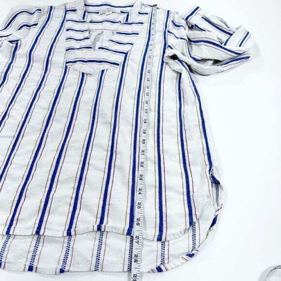 Birds of Paradis by Trovata cotton linen tunic shirt L - Picture 11 of 11